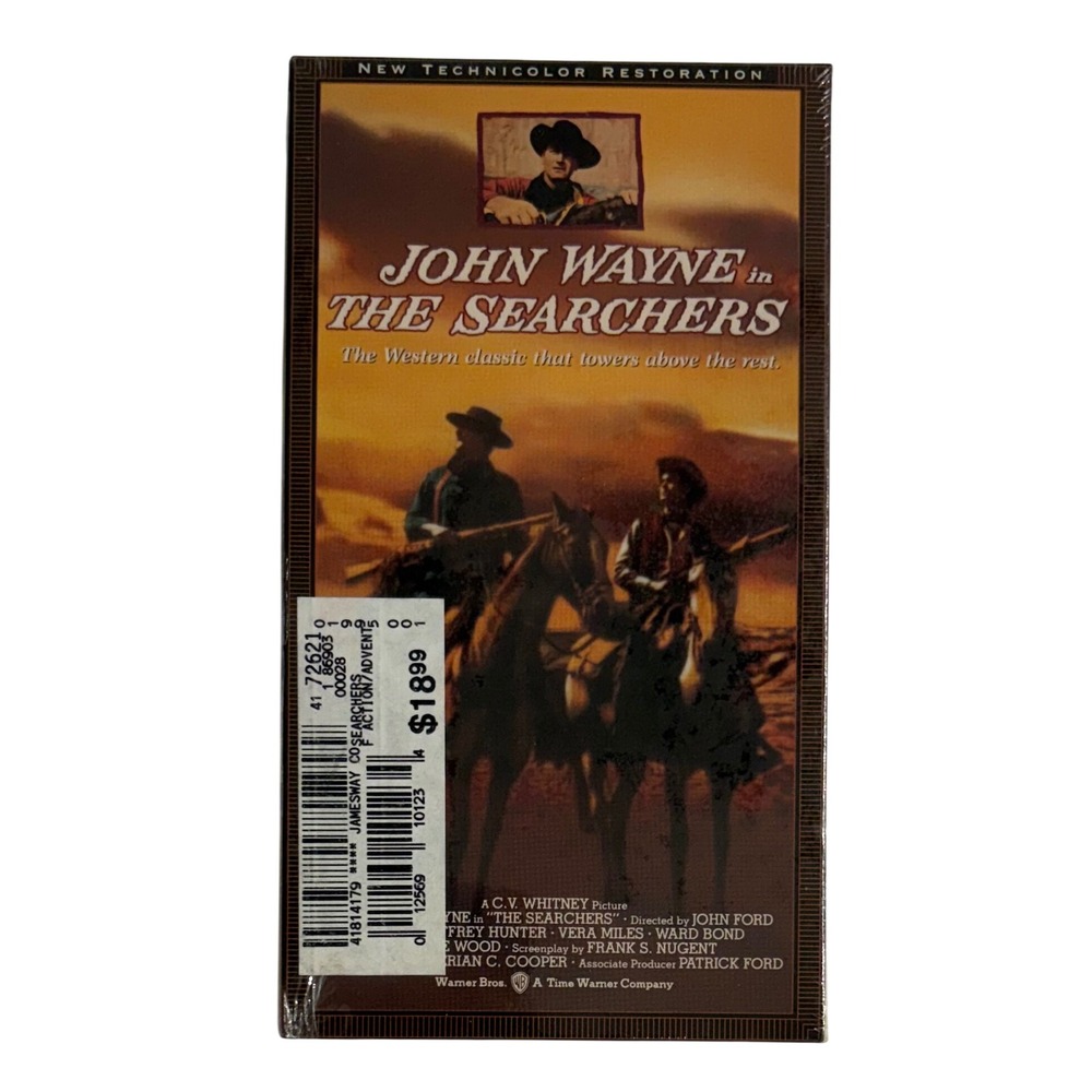 The Searchers VHS John Wayne 35th Anniversary Digitally Mastered Sealed 1991
